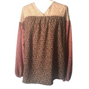 Hailey & Co. Balloon Sleeves Top